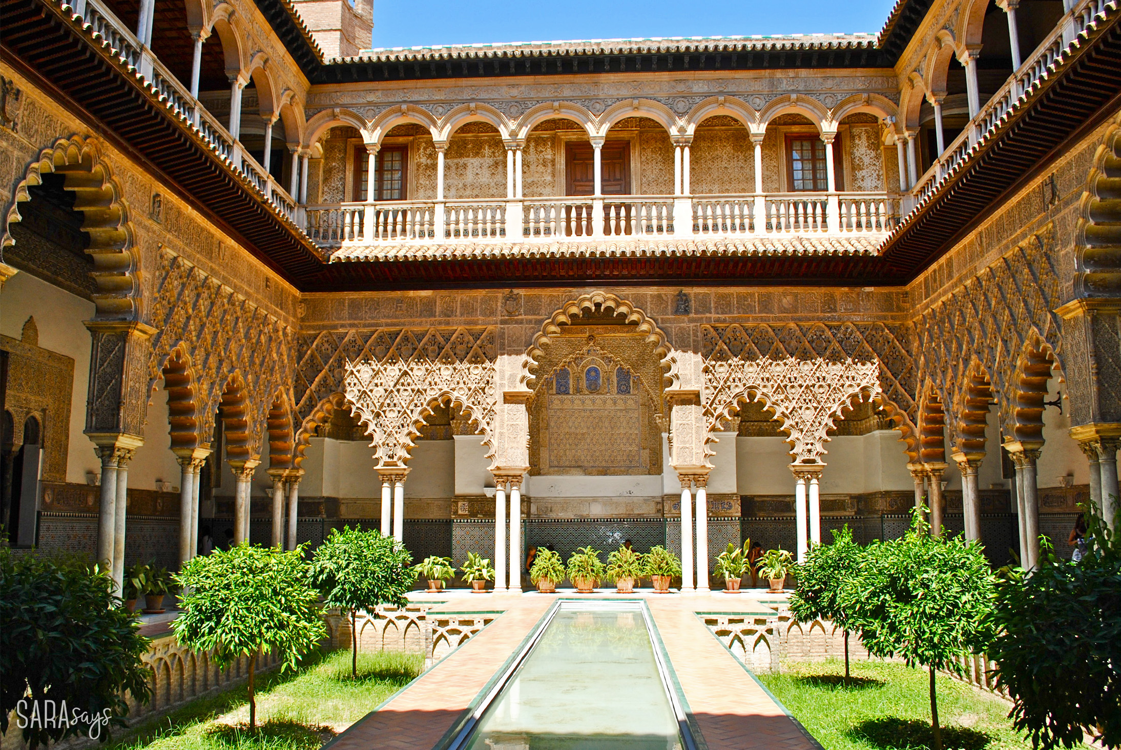Real Alcázar – Sevilla, Spain – courtyard patio
